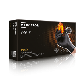 Mercator Go Grip   manusi nitril de protectie  examinare  negre  L