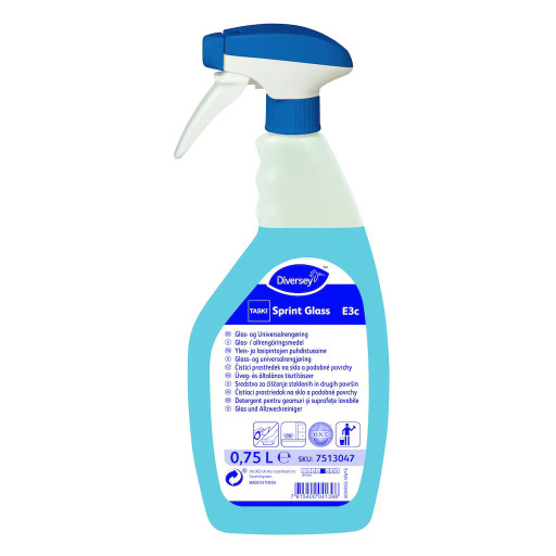 Detergent geamuri si suprafete lavabile, Sprint Glass, 750 ml